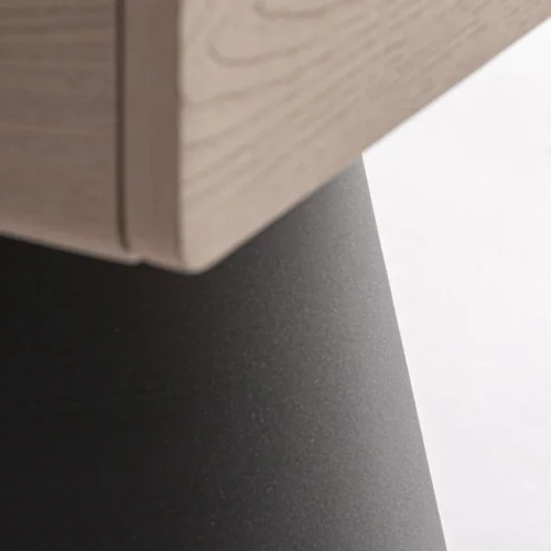Table de chevet Crolles sable et noir Vical Home — vue 4