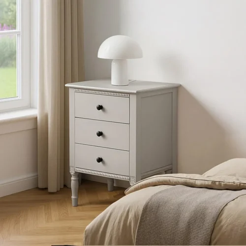Table de chevet gris clair 43 cm Ixia — vue 5