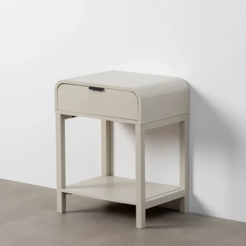 Table de chevet gris clair Ixia 48 cm — vue 6