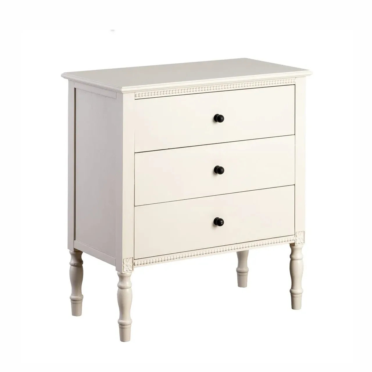 Table de chevet gris clair large Ixia 61 cm