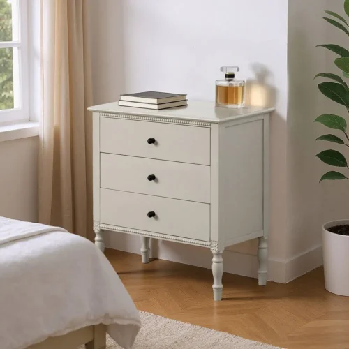Table de chevet gris clair large Ixia 61 cm — vue 6