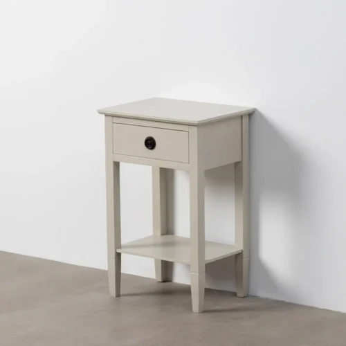 Table de chevet gris clair niche Ixia 40 cm — vue 7