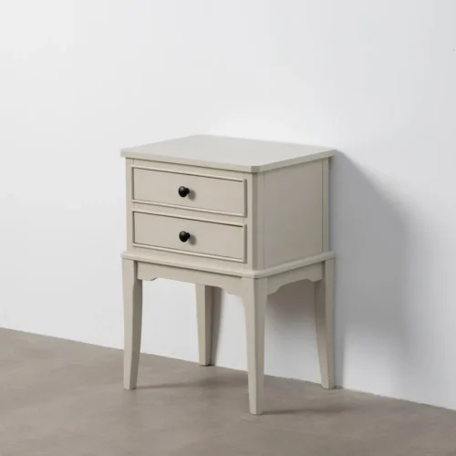 Table de chevet gris clair pieds hauts Ixia 40 cm — vue 7