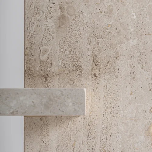 Table de chevet Korba marbre beige Vical Home — vue 5