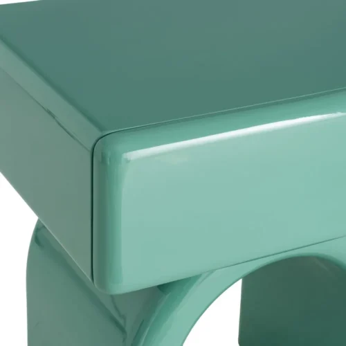 Table de chevet laquée vert Ixia 50 cm — vue 3