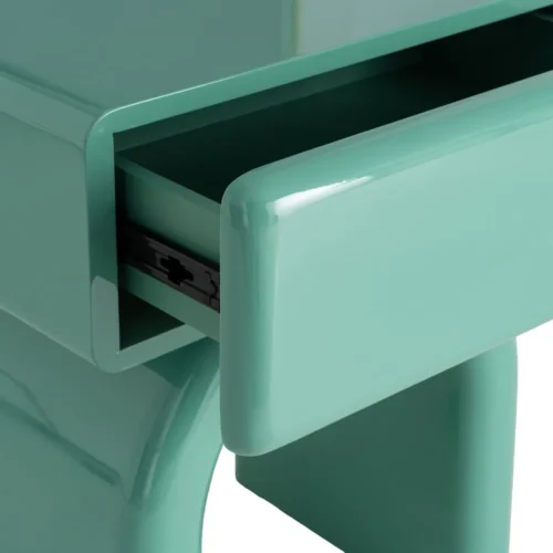 Table de chevet laquée vert Ixia 50 cm — vue 4