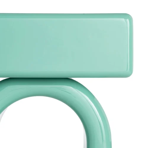Table de chevet laquée vert Ixia 50 cm — vue 5