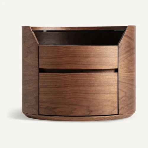 Table de chevet Lecco bois, verre et céramique Vical Home