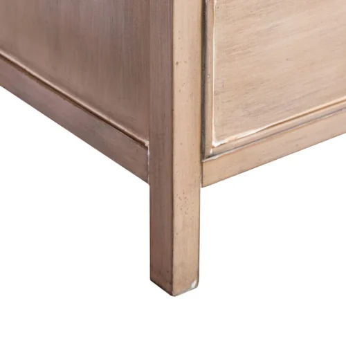 Table de chevet marron clair 3 tiroirs Ixia 65 cm — vue 4