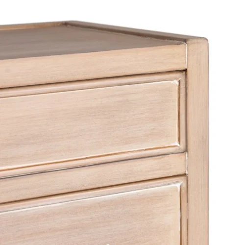 Table de chevet marron clair 3 tiroirs Ixia 65 cm — vue 5