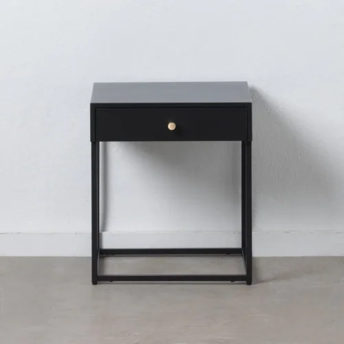 Table de chevet métal noir Ixia 43 cm — vue 10
