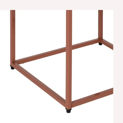 Table de chevet métal terre cuite Ixia 43 cm — vue 8