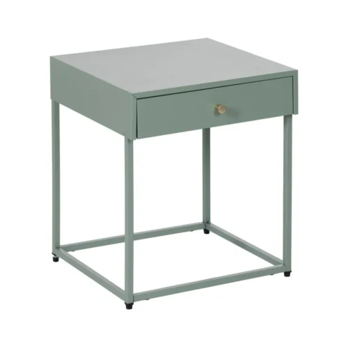 Table de chevet métal vert Ixia 43 cm — vue 2