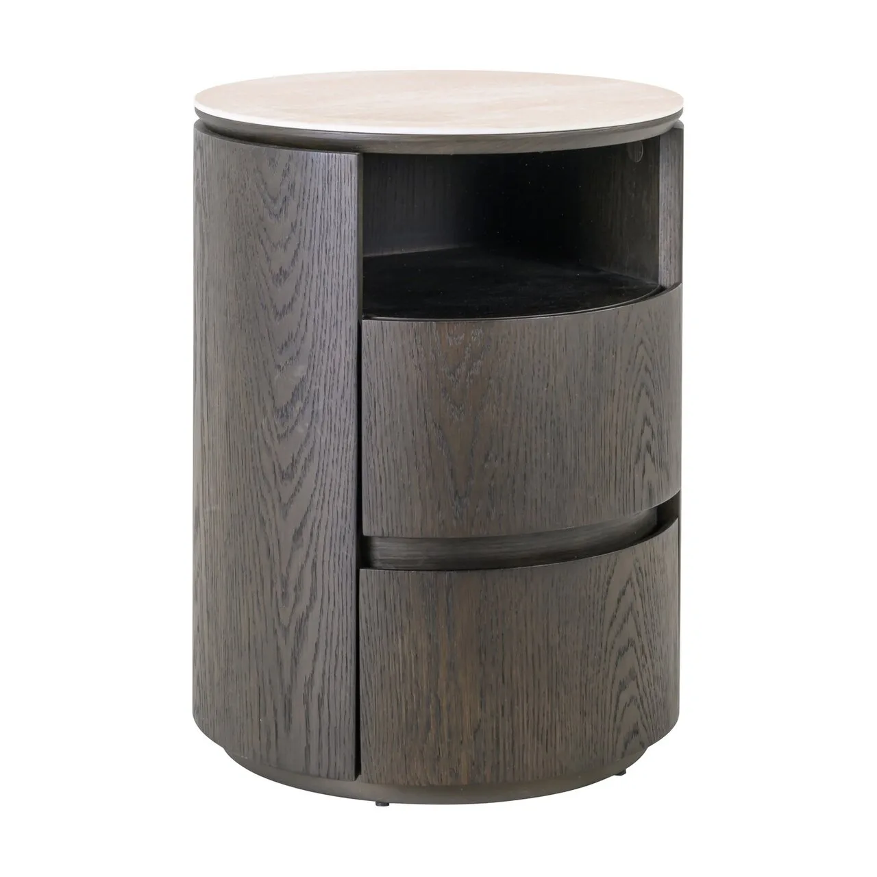 Table de chevet Nando marron 2 tiroirs Richmond Interiors