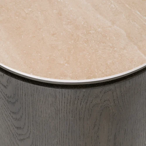 Table de chevet Nando marron 2 tiroirs Richmond Interiors — vue 8