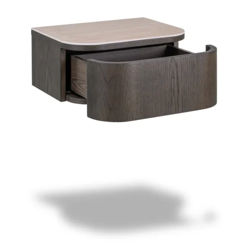 Table de chevet Nando marron murale Richmond Interiors — vue 3