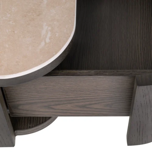 Table de chevet Nando marron murale Richmond Interiors — vue 6