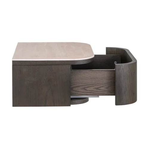 Table de chevet Nando marron murale Richmond Interiors — vue 8