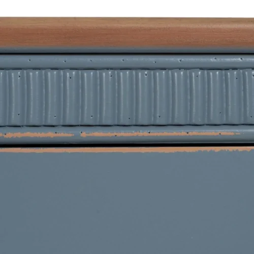 Table de chevet naturel et bleu Ixia 50 cm — vue 9