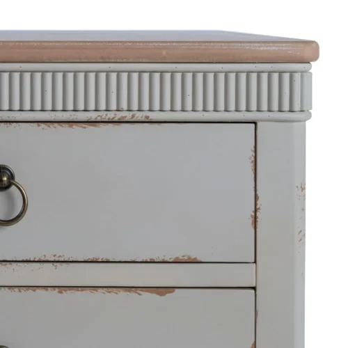 Table de chevet naturel et crème Ixia 50 cm — vue 5