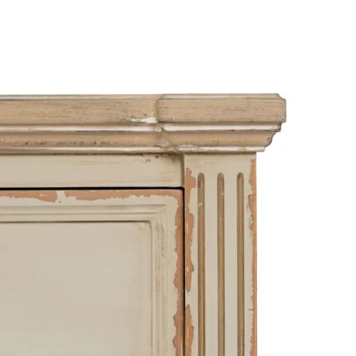 Table de chevet naturel et crème pieds hauts Ixia 56 cm — vue 6