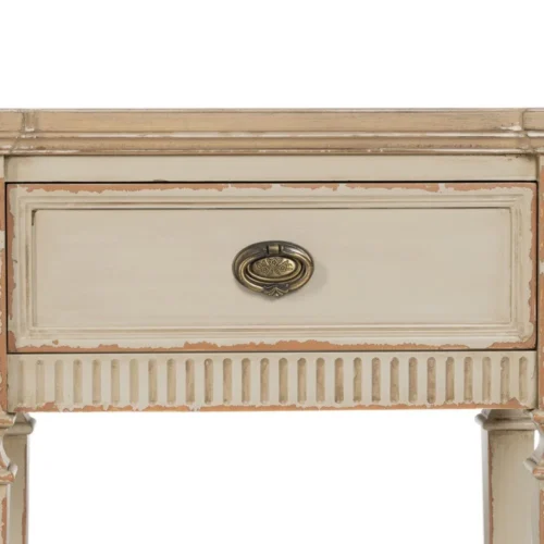 Table de chevet naturel et crème pieds hauts Ixia 56 cm — vue 7
