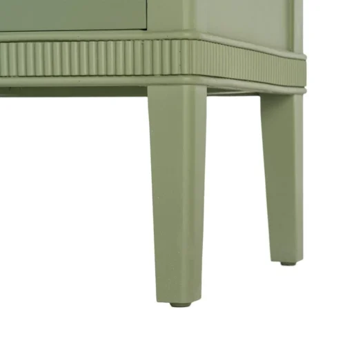 Table de chevet naturel et vert Ixia 50 cm — vue 7