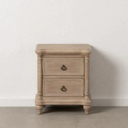Table de chevet naturel pieds bas Ixia 48 cm