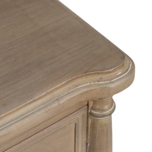 Table de chevet naturel pieds bas Ixia 48 cm — vue 10