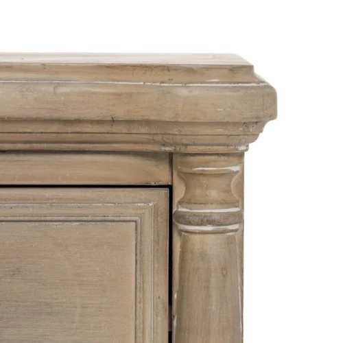 Table de chevet naturel pieds bas Ixia 48 cm — vue 6