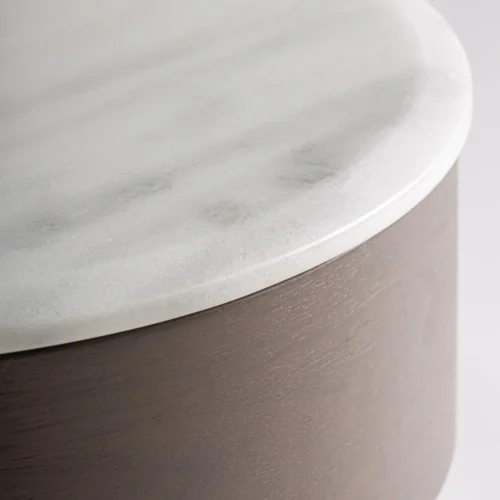 Table de chevet Stuetta wengé et marbre Vical Home — vue 3