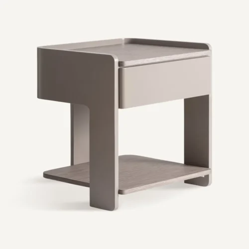 Table de chevet Theys taupe Vical Home — vue 2