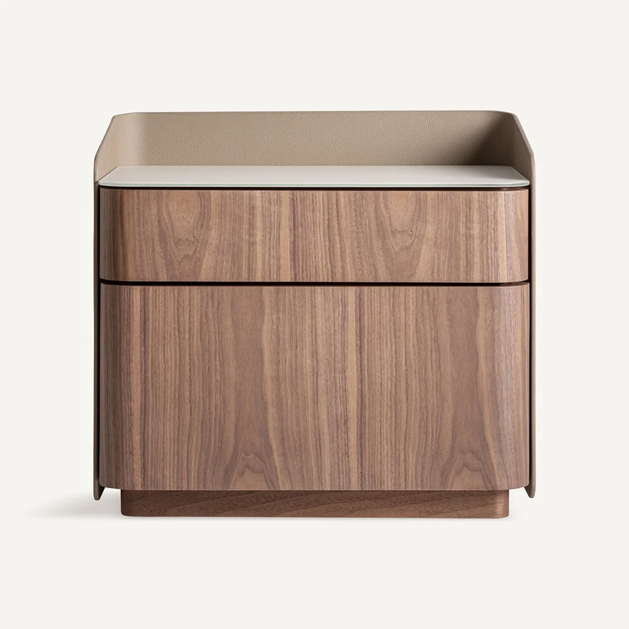 Table de chevet Vizille noyer et beige Vical Home