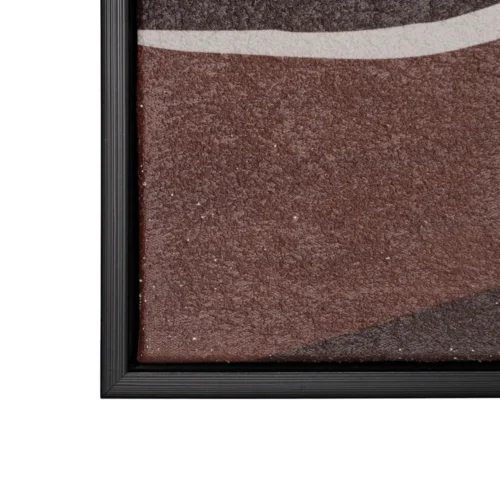 Tableau abstrait vagues prune et bordeaux Ixia 150 × 50 cm — vue 3