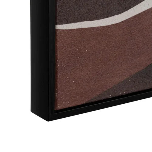 Tableau abstrait vagues prune et bordeaux Ixia 150 × 50 cm — vue 4