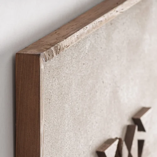 Tableau Akrin bois de pin recyclé marron Vical Home — vue 3