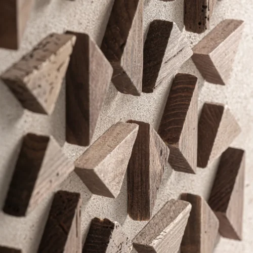 Tableau Akrin bois de pin recyclé marron Vical Home — vue 4