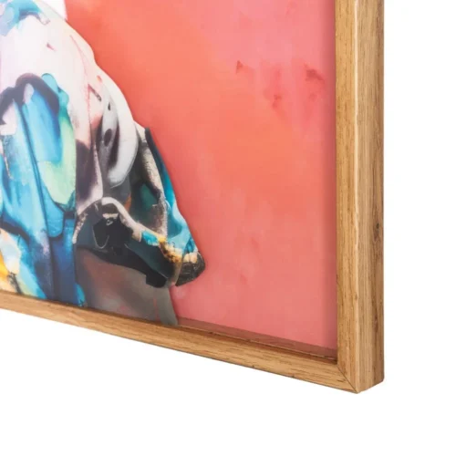 Tableau buste antique couleurs vives impression sur verre Ixia 123 × 83 cm — vue 5