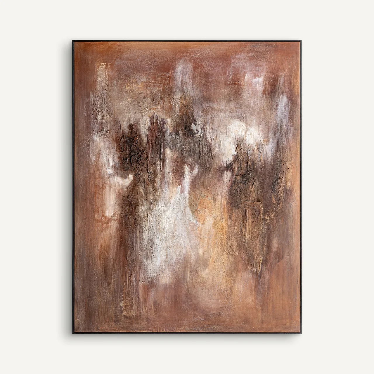 Tableau Eric toile marron et pin noir Vical Home