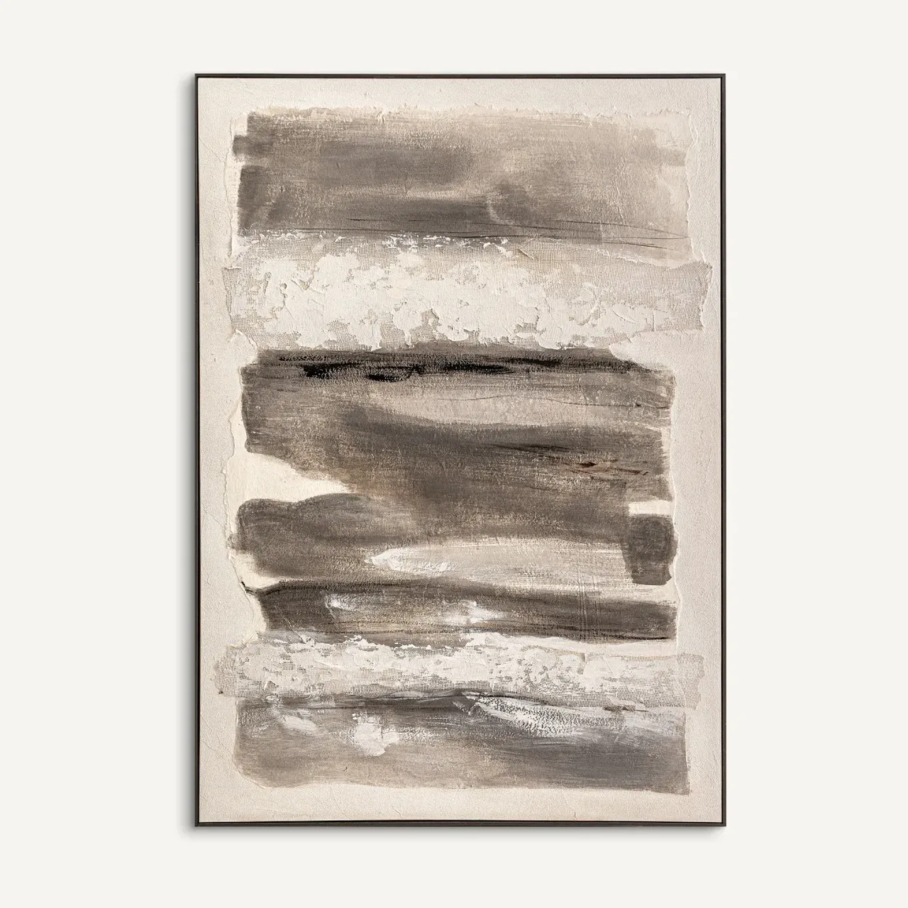 Tableau Idstein toile tons neutres et pin noir Vical Home