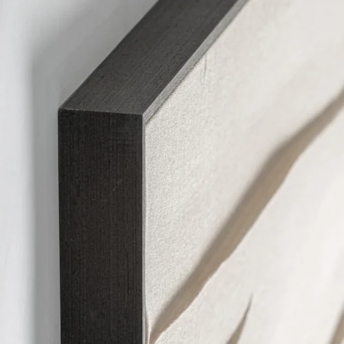 Tableau Kai toile beige et pin noir Vical Home — vue 3