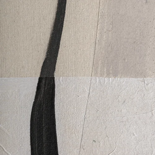Tableau Kai toile beige et pin noir Vical Home — vue 4