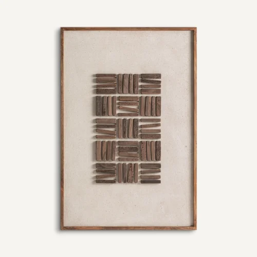 Tableau Lashe bois de pin recyclé marron Vical Home