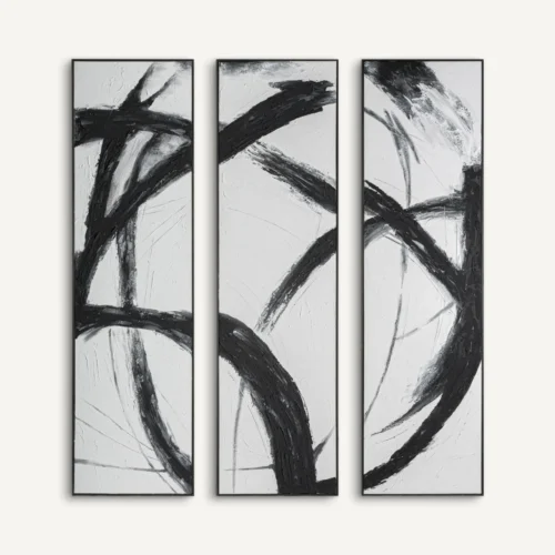 Tableau Orion toile noire ensemble de 3 Vical Home