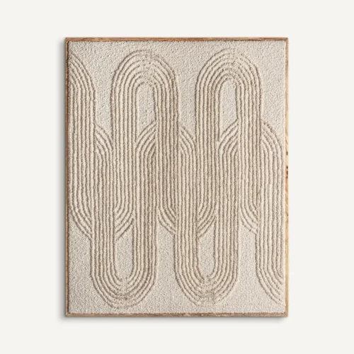 Tableau Tamar coton et bois de manguier Vical Home