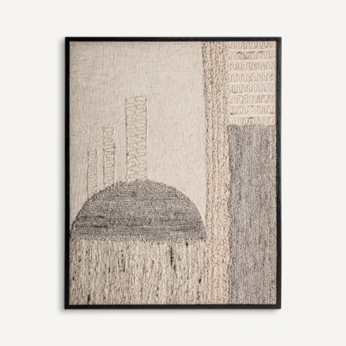 Tableau Urzuri jute et coton tons neutres Vical Home