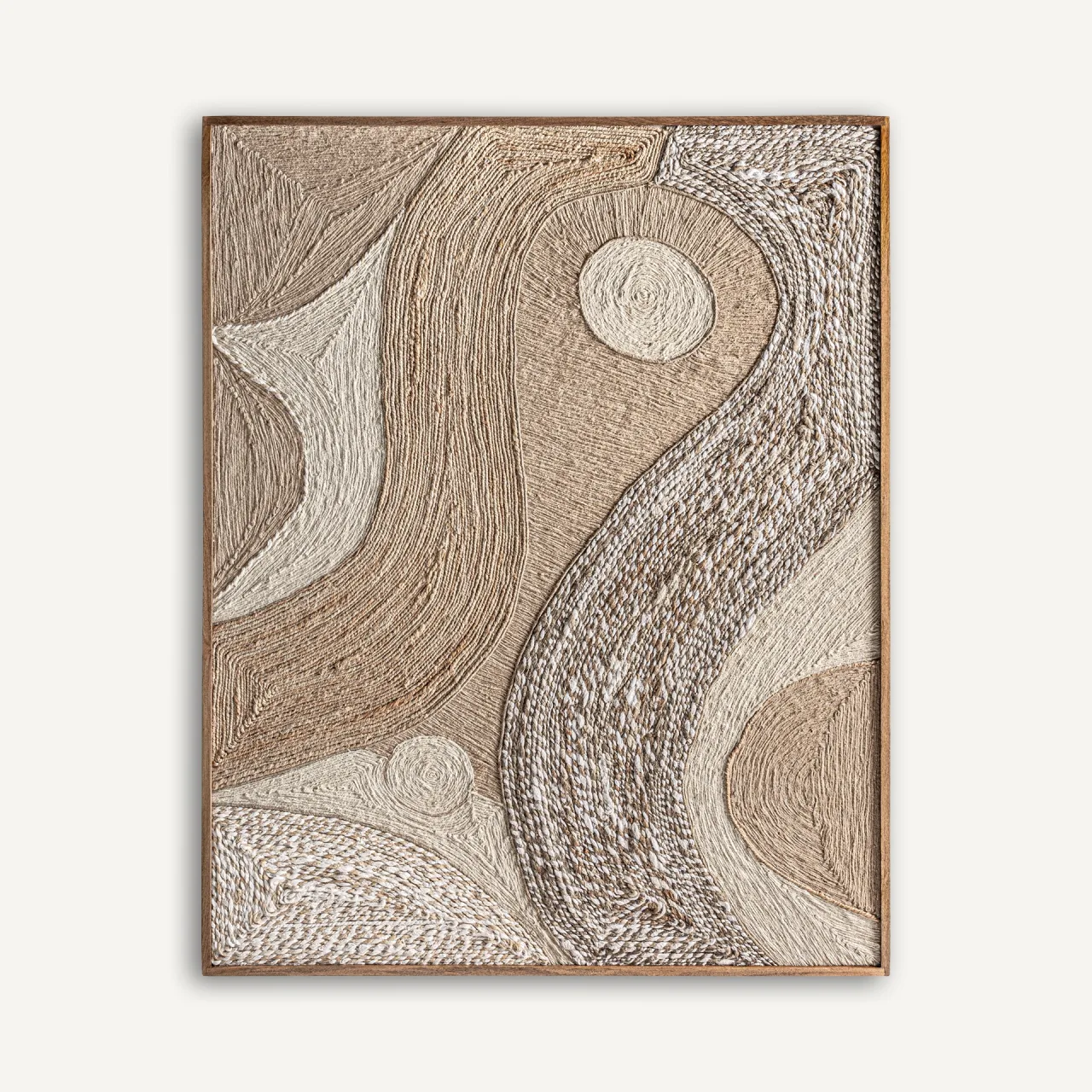 Tableau Zeus bois de manguier chanvre et jute Vical Home