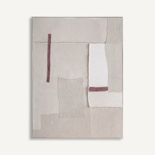Tableau Zilia toile blanc cassé Vical Home