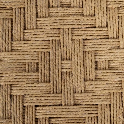 Tabouret bas bois de manguier fibre naturelle Ixia 40 cm — vue 7