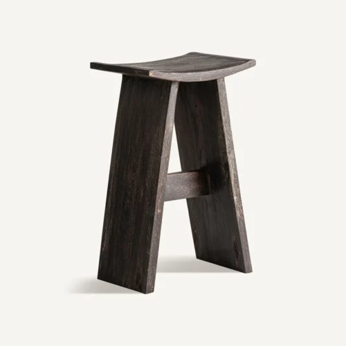 Tabouret bois de suar marron Vical Home — vue 2